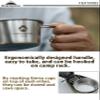 CAMPINGMOON 2pcs Set Stainless Steel Deep Type Camping Sierra Cup 450ml S-360 (2pcs Set + Bag) view 4