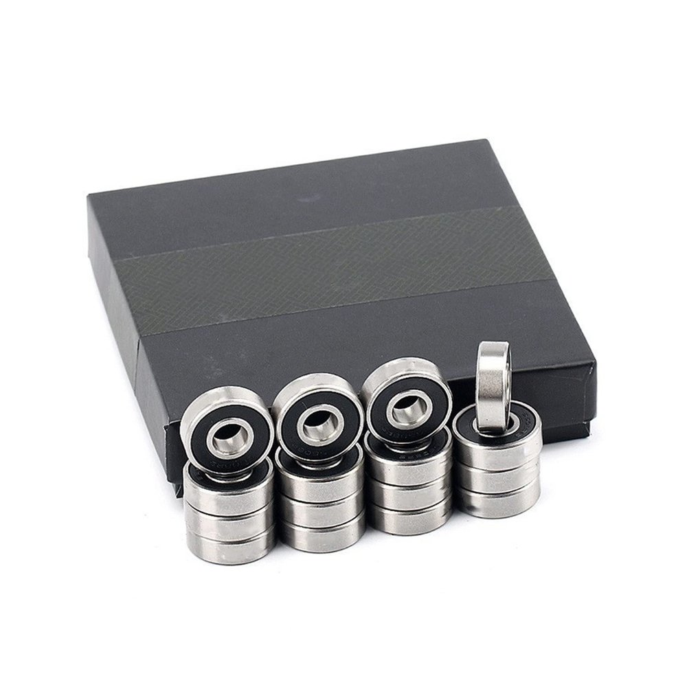 SUOFEILAIMU S608-2RS Roller Skates Bearing ABEC-9 Stainless Steel Inline Speed Skating Skateboard Scooter Drift Board Bearing 608 (Color : 16pcs s608-2rs)