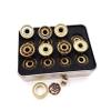 SUOFEILAIMU 608zz/627z Gold Tatinium Skate Bearings Skateboard Longboard Parts Inline Roller Scooter Quad Artistic Skates Bearing (Color : 16pcs 627z Gold abec9) view 3