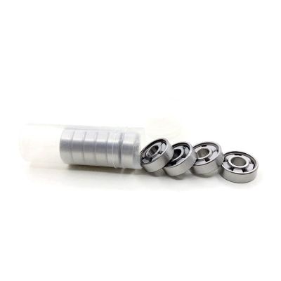 SUOFEILAIMU 608 Black Ceramic 5 Ball Bearings for Roller Skates Speed Skating Longboard Scooter Skateboard Inline Skates (Color : 10pcs 608rs 5 Balls)