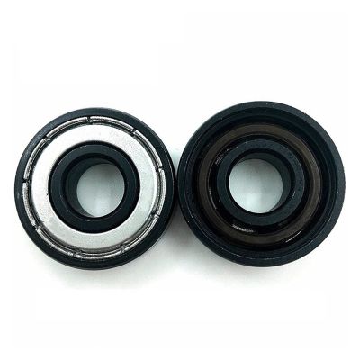 SUOFEILAIMU 608 Ceramic Ball Bearing Si3N4 Black Inline Roller Skate Bearings 608 Skateboard Scooter Wheels Bearings (Color : 2pcs si3n4 Ball 608)