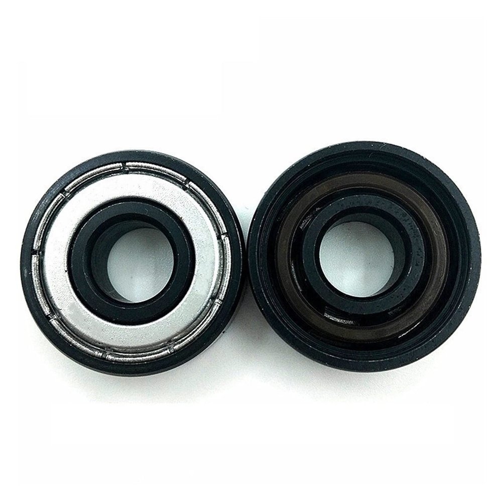 SUOFEILAIMU 608 Ceramic Ball Bearing Si3N4 Black Inline Roller Skate Bearings 608 Skateboard Scooter Wheels Bearings (Color : 2pcs si3n4 Ball 608)
