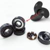 SUOFEILAIMU 608 Ceramic Ball Bearing Si3N4 Black Inline Roller Skate Bearings 608 Skateboard Scooter Wheels Bearings (Color : 2pcs si3n4 Ball 608) view 3