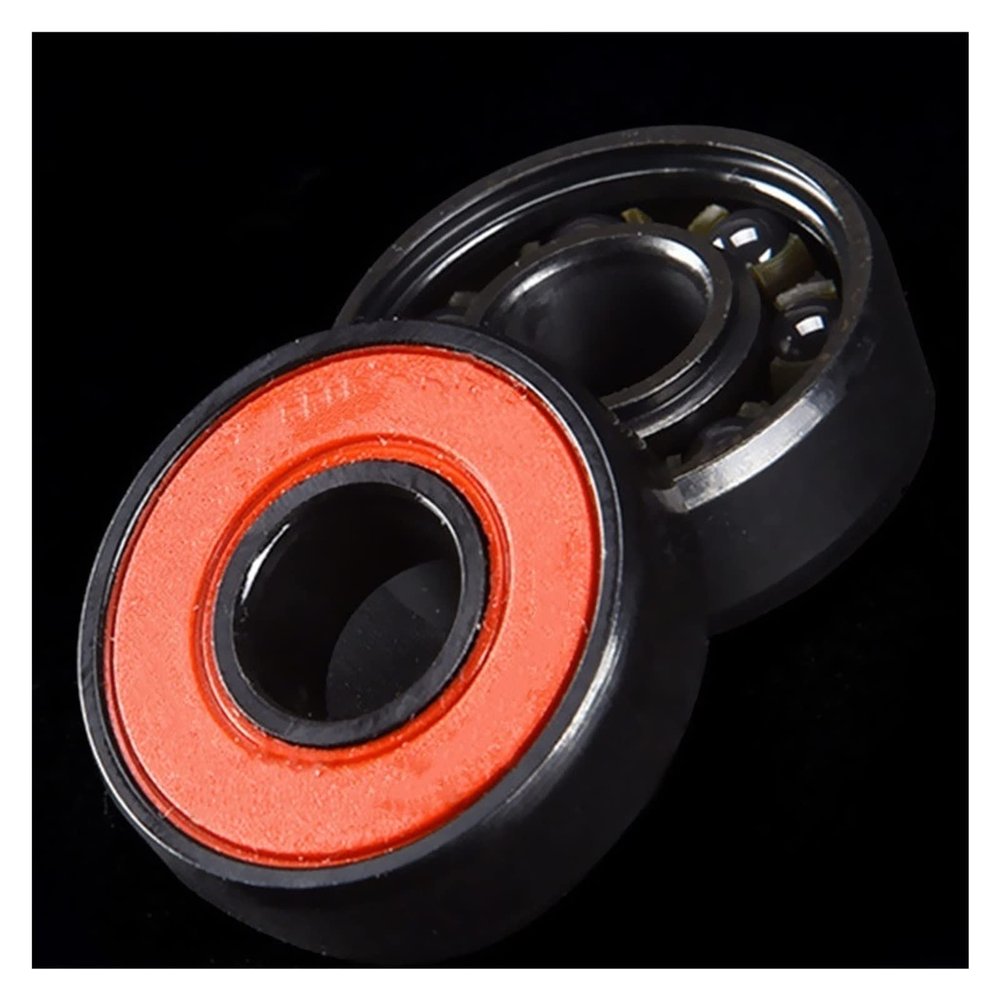 SUOFEILAIMU 10PCS 608 Black Ceramic Bearings 7 Balls ABEC-9 High Rev Skateboard/Longboard/Inline Skate/HandSpinner Bearing