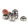 SUOFEILAIMU 8PCS 608 Ceramic Ball Skateboard Bearing 8x22x12.6mm Integrated Spacer Bearing for Longboard Drift Danceboard Spacer 608 (Color : Orange) view 2