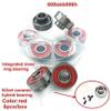 SUOFEILAIMU 8PCS 608 Ceramic Ball Skateboard Bearing 8x22x12.6mm Integrated Spacer Bearing for Longboard Drift Danceboard Spacer 608 (Color : Orange) view 3