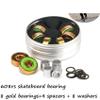 SUOFEILAIMU 608RS Skateboard Bearing ABEC-9 Double Rocker Longboard Wheels Bearing with Spacers Washers Drift Board Bearing 608 (Color : Golden Green) view 2