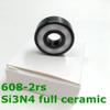 SUOFEILAIMU ZrO2/Si3n4 Full Ceramic 608-2rs Bearings Abec-11 Roller Skates Speed Skating Skateboard Spinner Bearing 608 (Color : 2pcs si3n4 608) view 4