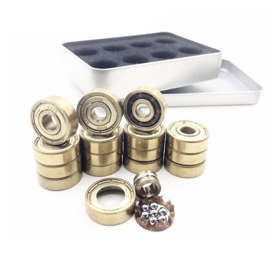 SUOFEILAIMU 627z Quad Skates Bearing 7x22x7mm Artistic Skate Roller Quad Hockey Skates Bearing 627 Art Skating Bearings (Color : 16pcs Golden 627)
