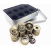 SUOFEILAIMU 627z Quad Skates Bearing 7x22x7mm Artistic Skate Roller Quad Hockey Skates Bearing 627 Art Skating Bearings (Color : 16pcs Golden 627) view 2
