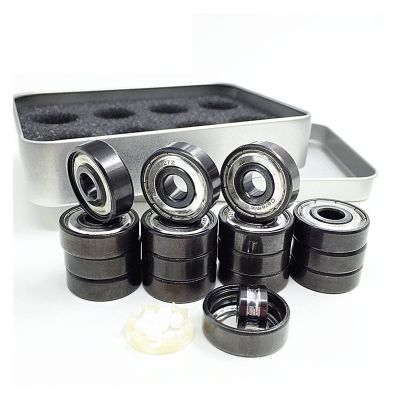 SUOFEILAIMU 627z Artistic Skate Bearing 7x22x7mm 6 Ceramic Ball Bearing Quad Skates Roller Figure Skating Bearings 627 Abec-11 (Color : 16pcs zro2 627z)
