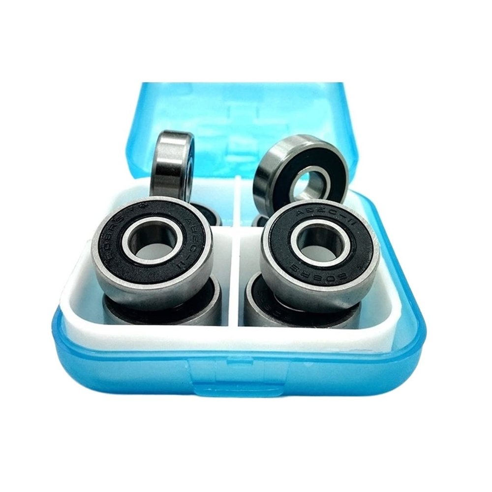 SUOFEILAIMU Abec-11 Super Fast Skateboard Wheel Bearing 608 Speed Skate Bearing 608-2rs Slalom Skates Inline Skating Brake Scooter Parts (Color : POM Cage 8pcs)