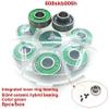 SUOFEILAIMU 8PCS 608 Ceramic Ball Skateboard Bearing 8x22x12.6mm Integrated Spacer Bearing for Longboard Drift Danceboard Spacer 608 (Color : Green) view 3