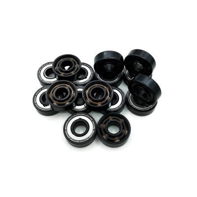 SUOFEILAIMU 608Z Abec-11 Bearings 608 White Ceramic Balls Inline Skate Roller Skates Skateboard Bearings Ceramica (Color : 16pcs with Iron Box)