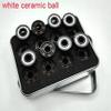 SUOFEILAIMU 608Z Abec-11 Bearings 608 White Ceramic Balls Inline Skate Roller Skates Skateboard Bearings Ceramica (Color : 16pcs with Iron Box) view 2