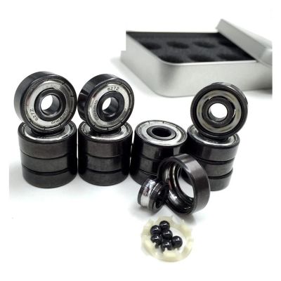 SUOFEILAIMU 627z Artistic Skate Bearing 7x22x7mm 6 Ceramic Ball Bearing Quad Skates Roller Figure Skating Bearings 627 Abec-11 (Color : 16pcs si3n4 627z)