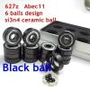 SUOFEILAIMU 627z Artistic Skate Bearing 7x22x7mm 6 Ceramic Ball Bearing Quad Skates Roller Figure Skating Bearings 627 Abec-11 (Color : 16pcs si3n4 627z) view 4