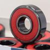 SUOFEILAIMU ABEC-9 608 2RS Inline Roller Skate Wheel Bearing 608 RS Anti Rust Skateboard Ball Bearings 608RS Red Sealed 8x22x7mm Shaft (Color : 608RS RED, Size : 16pcs) view 3