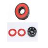 SUOFEILAIMU ABEC-9 608 2RS Inline Roller Skate Wheel Bearing 608 RS Anti Rust Skateboard Ball Bearings 608RS Red Sealed 8x22x7mm Shaft (Color : 608RS RED, Size : 16pcs) view 4