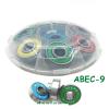 SUOFEILAIMU 8PCS 608rs Skateboard Bearing ABEC-9 Integrated Spacer Longboard Bearing 608 Danceboard Double Rocker Fishboard Bearings (Color : Orange) view 3