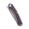 Sitivien ST999 Folding Knife,S35VN Steel Blade with Titanium and Carbon Fiber Handle Frame Lock,EDC Knife with pocket clip for Outdoor Camping Survival Hiking(Pink) view 3