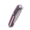 Sitivien ST999 Folding Knife,S35VN Steel Blade with Titanium and Carbon Fiber Handle Frame Lock,EDC Knife with pocket clip for Outdoor Camping Survival Hiking(Pink) view 4