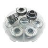SUOFEILAIMU 8PCS 608rs Skateboard Bearing ABEC-9 Integrated Spacer Longboard Bearing 608 Danceboard Double Rocker Fishboard Bearings (Color : White) view 2