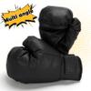 Ftabernam Boxing Gloves, 2 Pairs Boxing Gloves for Beginners and Children, Training & Sparring Kick Boxing Glove Training Glove Set Punching Bag Mitts, Black+Red view 4