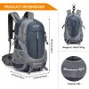 G4Free 35L Hiking Backpack Water Resistant Outdoor Sports Travel Daypack Lightweight with Rain Cover for Women Men (Navy Blue) view 2