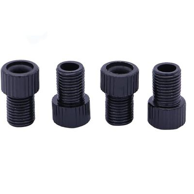 4PCS Bike Tire Valve Adapters Convert Presta to Schrader Aluminum Alloy Bicycle Tire Valve Adapter (Black) (FZ001-BK)
