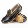 GAWBAW Flat Duck Shoes for Women - Slip On Waterproof Winter Ankle Rain Boots Short Garden Shoes view 3
