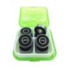 SUOFEILAIMU Abec-11 Super Fast Skateboard Wheel Bearing 608 Speed Skate Bearing 608-2rs Slalom Skates Inline Skating Brake Scooter Parts (Color : Nylon Cage 8pcs) view 1