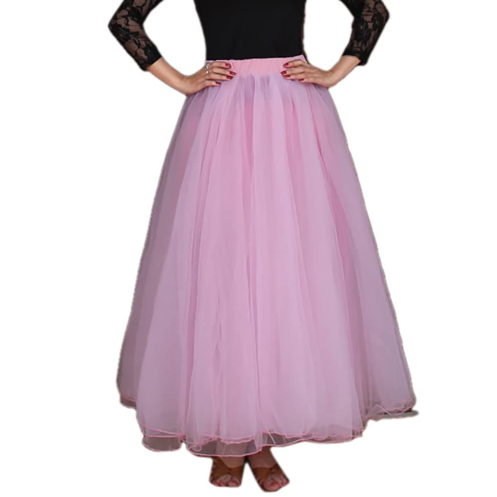 Long Puffy Tulle Tutu Skirt Costume Layered Halloween Ballroom Dance Costumes for Competition Stage Performance