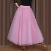 Long Puffy Tulle Tutu Skirt Costume Layered Halloween Ballroom Dance Costumes for Competition Stage Performance view 4