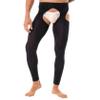 Fldy Men's Oil Shiny Mesh Hollow Out Pantyhose Tights Nylon Transparent Stockings Sexy Underppants Black One Size view 4