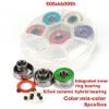SUOFEILAIMU 8PCS 608 Ceramic Ball Skateboard Bearing 8x22x12.6mm Integrated Spacer Bearing for Longboard Drift Danceboard Spacer 608 (Color : Mix Random Color) view 3