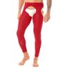 Fldy Men's Oil Shiny Mesh Hollow Out Pantyhose Tights Nylon Transparent Stockings Sexy Underppants Red One Size view 1