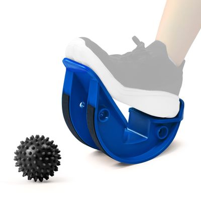 INFIDEZ Foot Rocker with Spiky Ball, Calf Stretcher for Plantar Fasciitis Relief, Achilles Tendonitis Relief, Shin Splint Relief, Ankle Stretcher, Achilles Stretcher Improving Flexibility - Blue