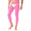 Fldy Men's Oil Shiny Mesh Hollow Out Pantyhose Tights Nylon Transparent Stockings Sexy Underppants Pink One Size view 3