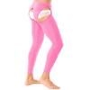 Fldy Men's Oil Shiny Mesh Hollow Out Pantyhose Tights Nylon Transparent Stockings Sexy Underppants Pink One Size view 4