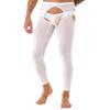 Fldy Men's Oil Shiny Mesh Hollow Out Pantyhose Tights Nylon Transparent Stockings Sexy Underppants White One Size view 2
