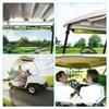10L0L Golf Cart 4-Panel Wide Angle Rear View Mirror - Universal Fit for Yamaha, Club Car, EZGO, Eliminate Blind Spots view 3