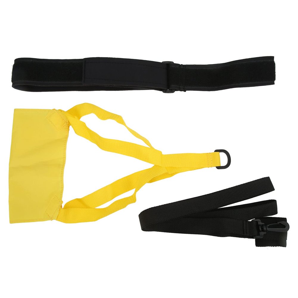Swim Tether, Swimming Resistance Belt, Swimming Parachute for Speed Training, Swim Resistance Belt Swimming Strength Training Belt for Children Adults with 360 Rotating Quick Release Buckle