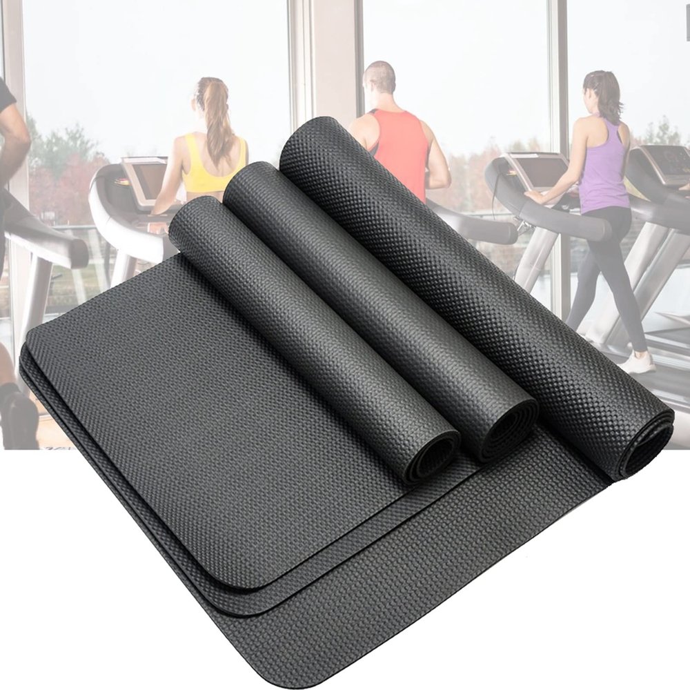 V3VOGUE Treadmill Mat Noise Insulation, Non-Slip Exercise Mat, Heavy Duty Anto Vibration Equipment Mat, for Treadmill, Rowing Machine, Elliptical, Hardwood Floors and Carpet Protection