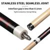 LOTKEY Pool Stick,Pool Cue Sticks 58'' Solid Canadian Maple Wood Extra 2 Pool Chalk Included Durable for Professional Billiard Players (Red) view 4