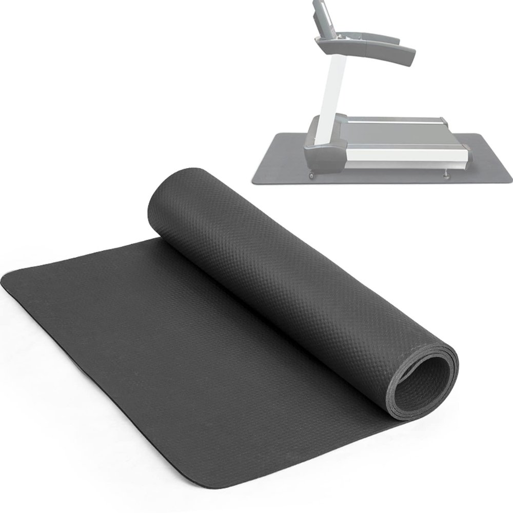 V3VOGUE High Density Non-Slip Rubber Floor Mat for Exercise Equipment, Anto Vibration Sound Absorbing Mat, Treadmill Mat, Elliptical Mat, Exercise Bike Mat, Rowing Machine Mat, Floor Protector