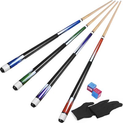 Horse Pool Cue Stick, 58 Inch 20 oz Pool Cues Sticks Set, Canadian Maple Wood, Leather Wrap Handle,W/Chalk,Gloves Billiards Pools Accessories for Adults, Billiard Fans,Professional Players,Bar,Home