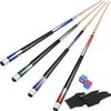 Horse Pool Cue Stick, 58 Inch 20 oz Pool Cues Sticks Set, Canadian Maple Wood, Leather Wrap Handle,W/Chalk,Gloves Billiards Pools Accessories for Adults, Billiard Fans,Professional Players,Bar,Home view 1
