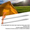 20pcs Tent Stakes, 7075 Camping Aluminum Alloy 9in Tent Pegs Heavy Duty Tent Peg with Ropes for Outdoor Camping Canopy(Silver White) view 4