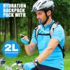 2 Pack Hydration Backpack Pack with 2l Water Bladder, Hydration Water Backpack with Hydration Bladder Hiking Running Cycling Biking Water Backpack for Men and Women (Blue, White) view 2